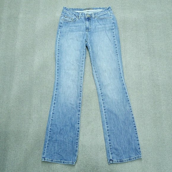 St. John's Bay Denim - St John's Bay Bootcut Denim Jeans Women Size 6 Long Blue Cotton Blend
